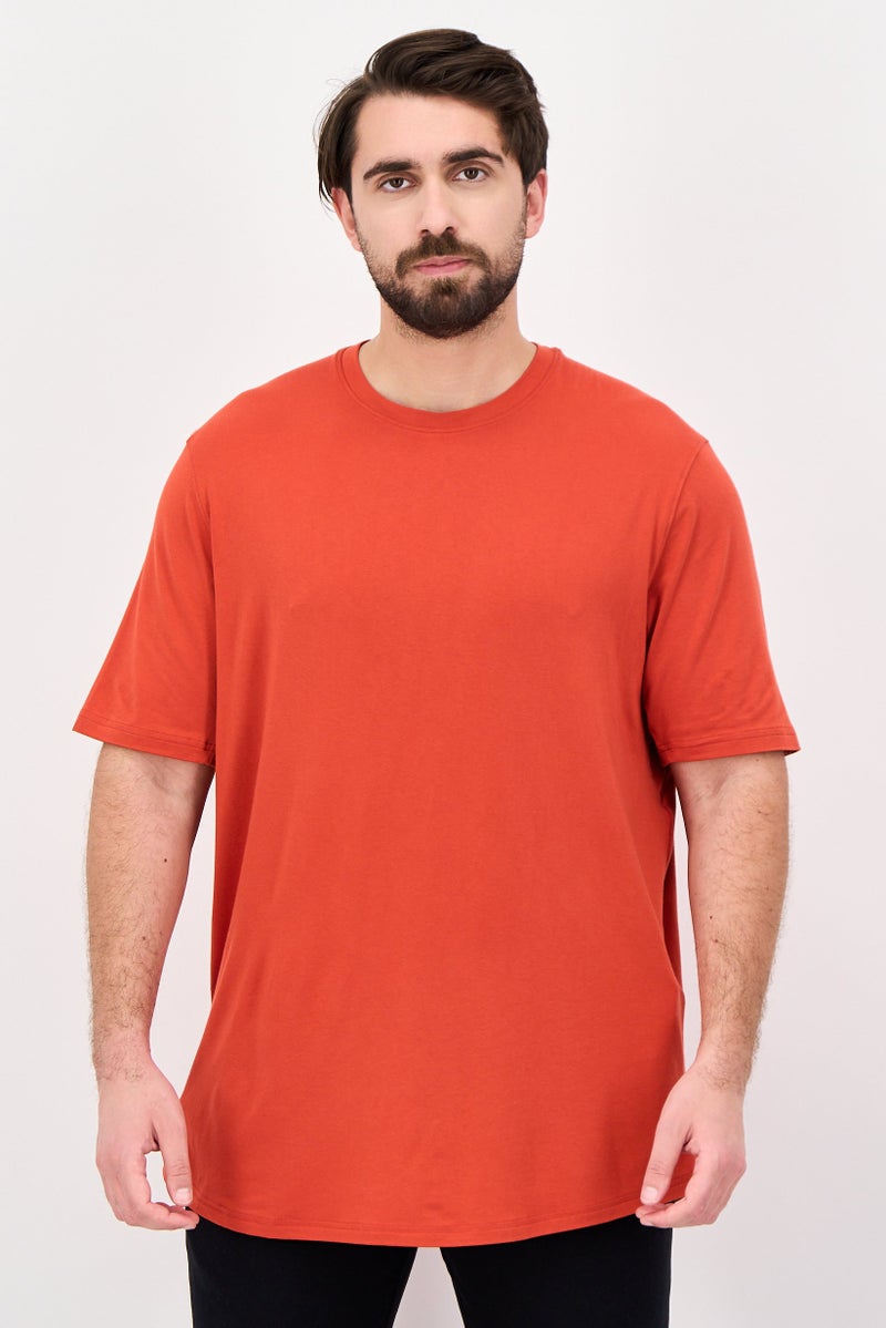 UNDER ARMOUR Men Sportswear Fit Short Sleeve Outdoor T-Shirt, Orange - Image 1